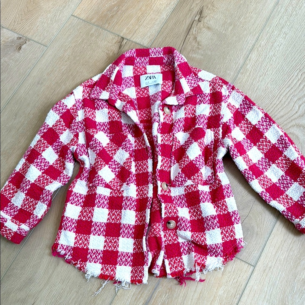 ZARA Flannel Long Jacket 7